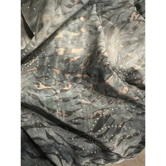 Y2K sexy rave animal print cut out dress sz small - Picture 8 of 8